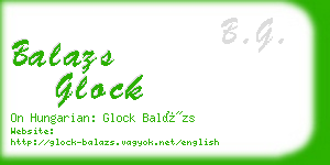 balazs glock business card